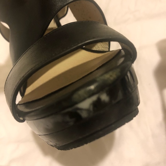 MICHAEL Kors Carla Leather Platform Sandal BLACK - Picture 6 of 9